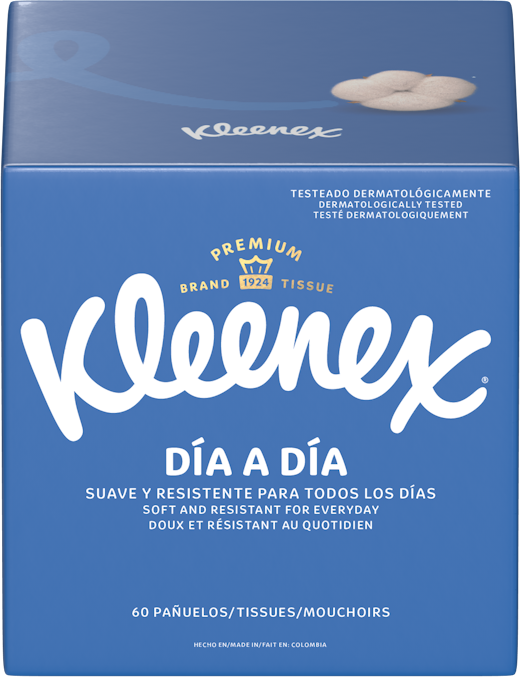 Kleenex cubo azul 60 pañuelos